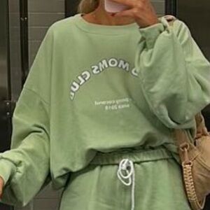 Sun peony coconut good moms club avocado sweatshirt size small